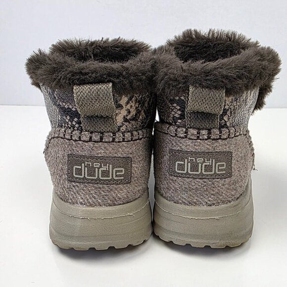 Hey Dude Denny Python Print Slip On Ankle Boot - 10 - Picture 7 of 12